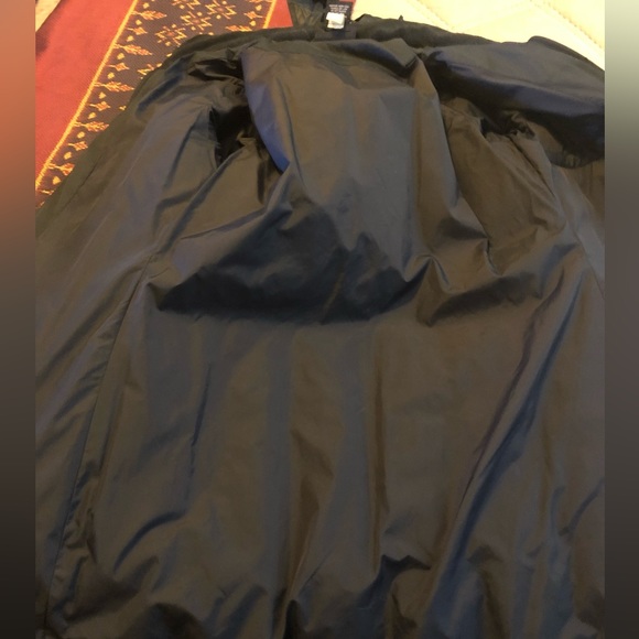 Athleta Down Puffer Parka Jacket dual zipper Coat with hood & embroidered detail - Picture 11 of 12